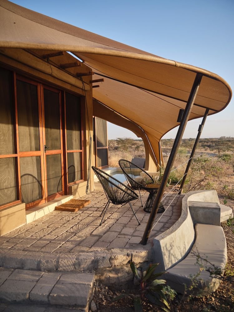 Luxury safari tent interior